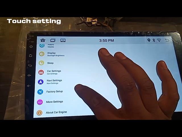 car Android all settings tutorial logo/ canbus / touch / resat /