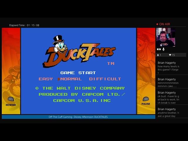 Off The Cuff Gaming: Disney Afternoon DUCKTALES