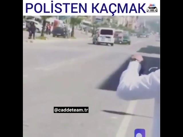 Polisten kaçarken