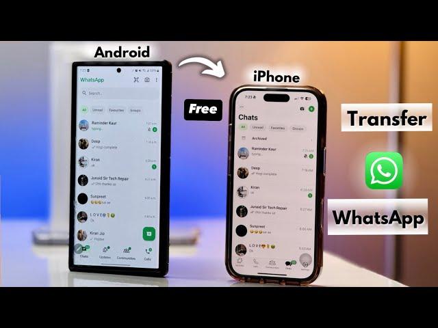 Transfer WhatsApp from Android to iPhone - 100% Data Transfer Success