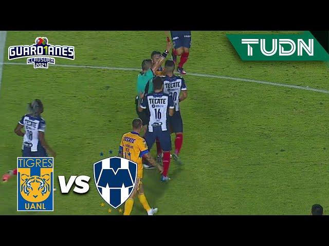 ¡Vegas se pelea con afición tras expulsión! | Tigres 2-1 Rayados | Torneo Guard1anes 2021 MX | TUDN