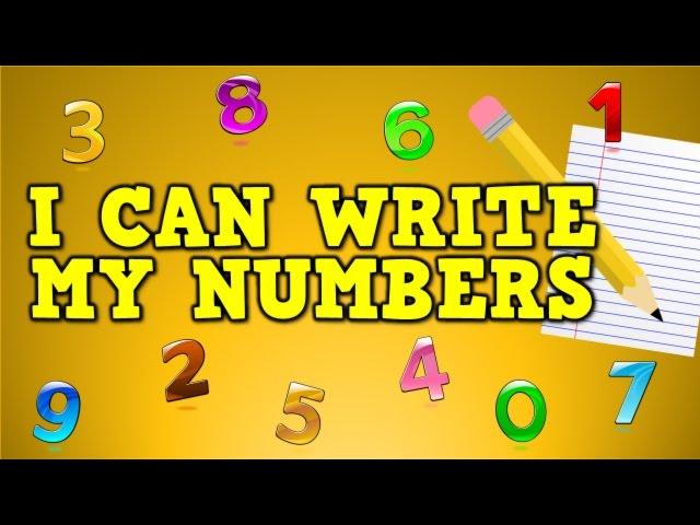 I Can Write My Numbers!  (writing numbers 0-9 for kids)