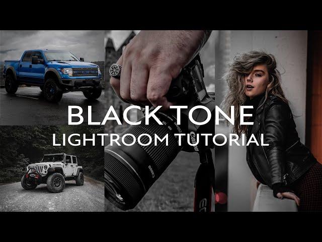 BLACK & DARK Tone Lightroom Edit, Full Preset Walkthrough.