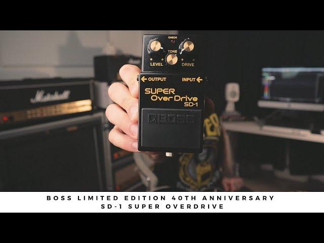 BOSS Limited Edition 40th Anniversary SD-1 SUPER OVERDRIVE (SD-1-4A).