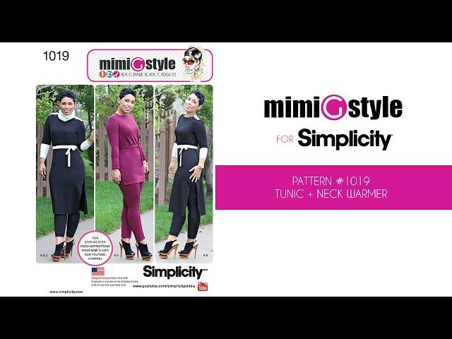 How to Sew Mimi G Style Simplicity Pattern 1019 – Tunic (View B, C, D)