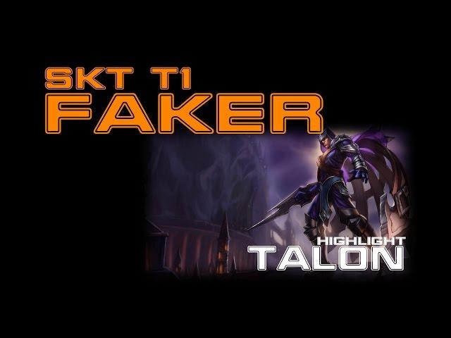 SKT T1 Faker Mid Talon vs Syndra Highlight [Korea SoloQ]