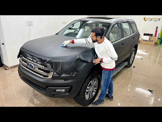 We Wrapped a GANGSTER ENDEAVOUR in Matte Black  @VwrapsSikar