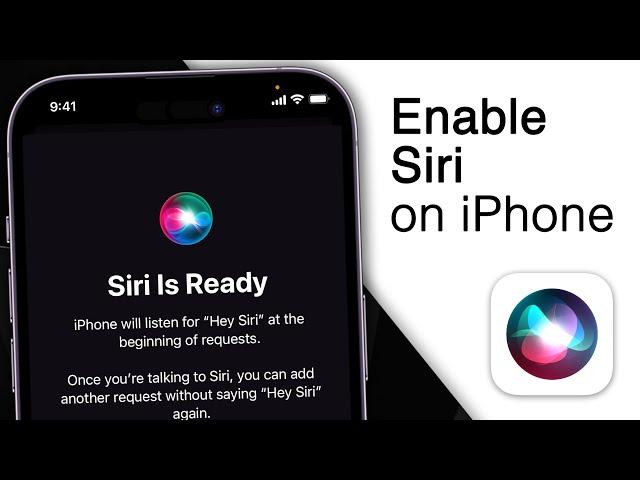 How To Enable Siri On iPhone and iPad! [2025]
