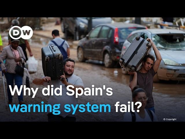 As Spain’s flood death toll rises, authorities under fire for warning system failure | DW News