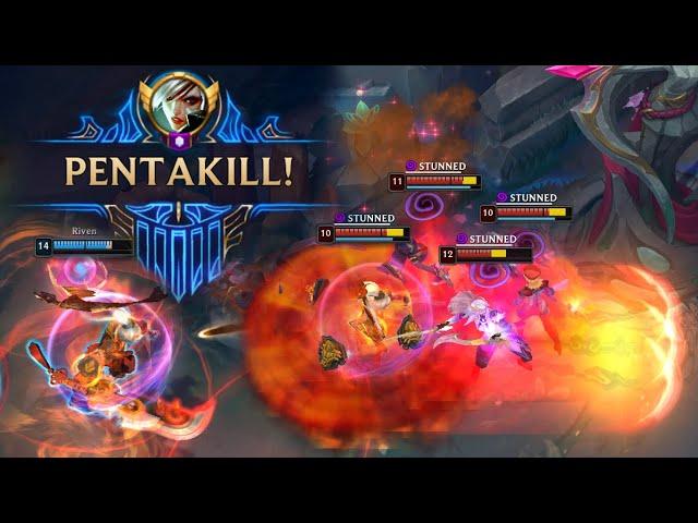Best PENTA and Random Moments LoL Montage (1v5, Riven, Yasuo, Darius, Warwick, Viego) #426