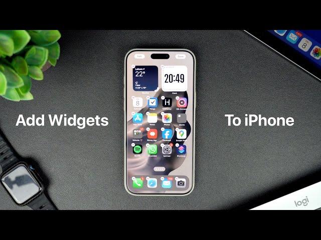 How To Add Widgets To iPhone Home Screen | iOS 18 Tips
