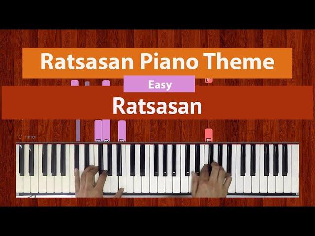 How To Play "Ratsasan Piano Theme" (Easy) from Ratsasan | Bollypiano Tutorial