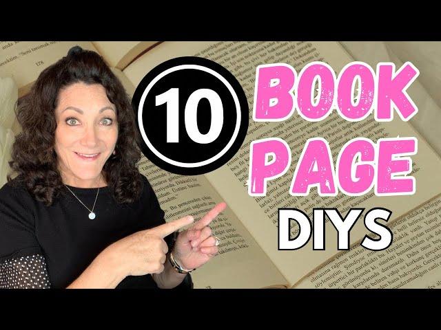 10 STUNNING Book Page DIY Crafts You MUST Try