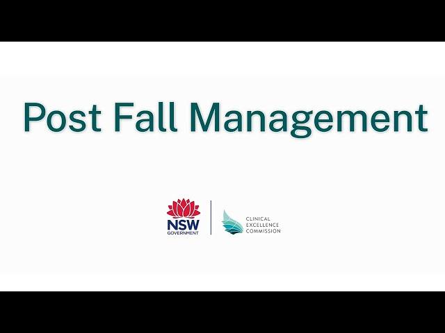 Post fall management