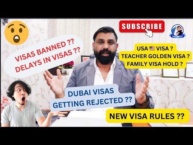 Dubai Visit & Employment Visa New updates? Amnesty & Overstay fines? Golden & Family Visa? USA Visa?