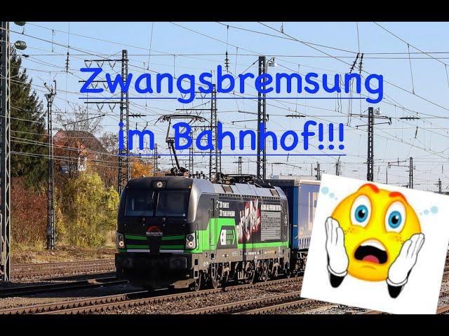 Zwangsbremsung im Bahnhof !!! Oh nein, wie peinlich !!!