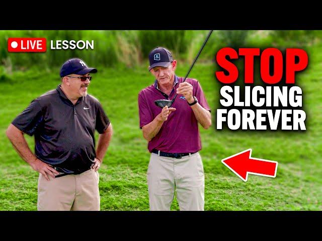 Hank Haney Fixes A High Handicapper's Slice LIVE