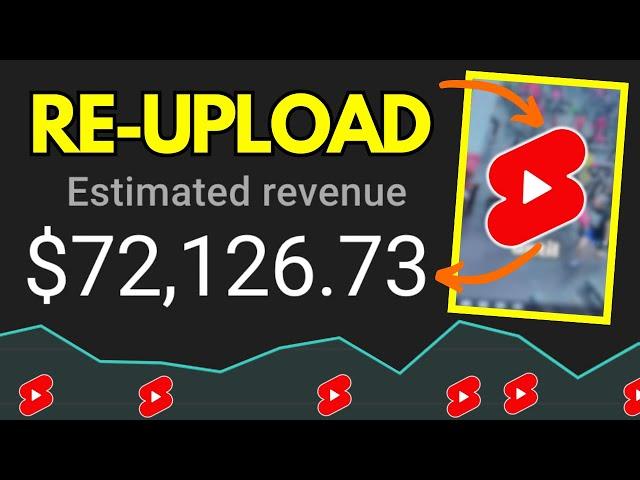 How to Make Money on YouTube Without Making Videos - $1,618 Days Re-Uploading Shorts (WITH PROOF)