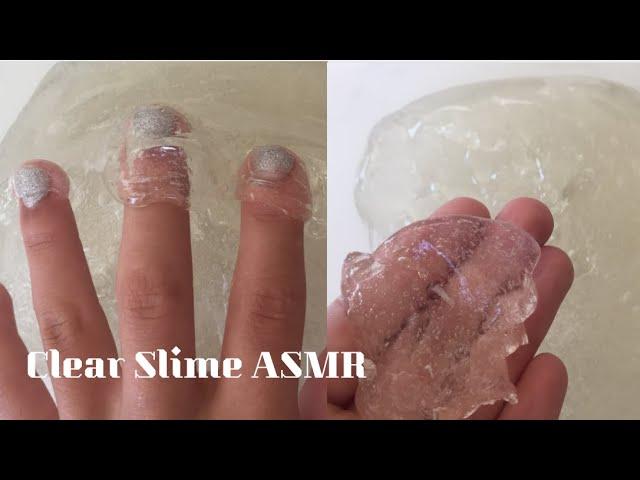 Clear Slime ASMR - Part of the “My Slime Collection ASMR”