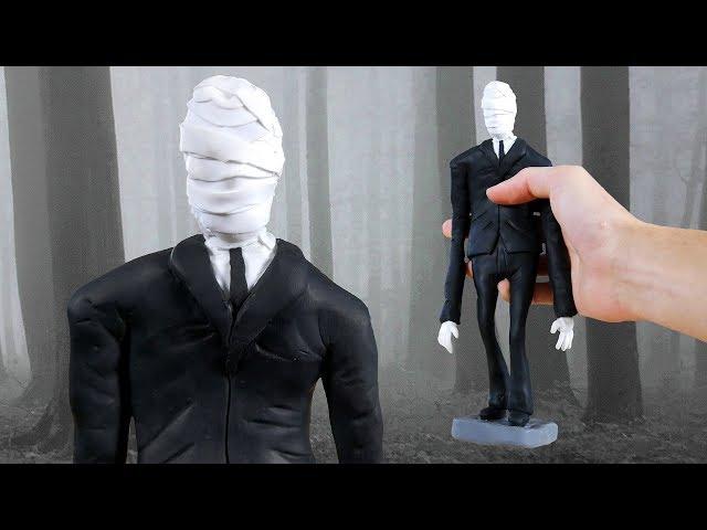 Making SLENDERMAN in POLYMER CLAY!