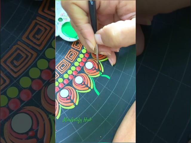 Dot mandala brush strokes for beginners #shorts #dotart #mandala #mandalaart #minartifyhub