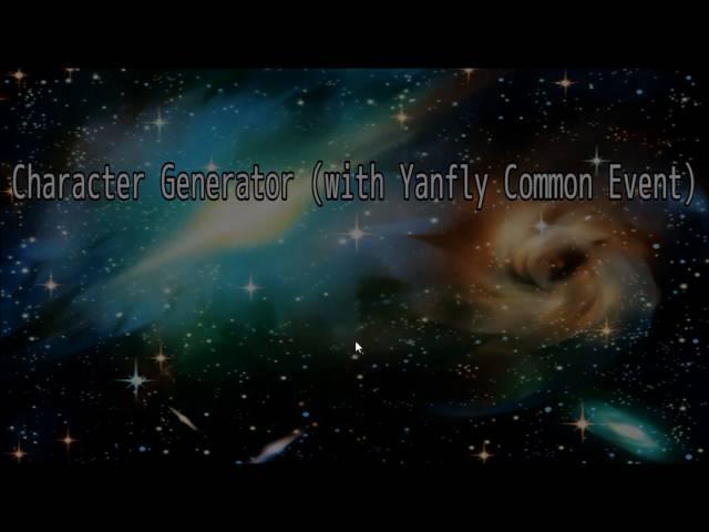 In Game Character Creator RPGmakerMV (With Yanfly Plugins)