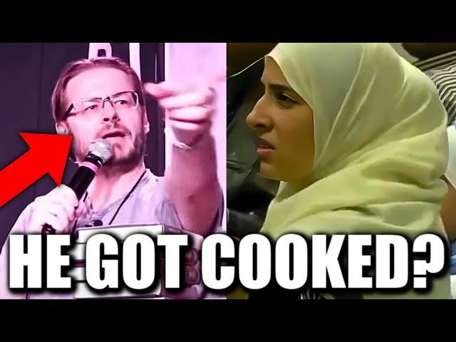 Female Muslim TRIES TO COOK David Wood TO HIS FACE...