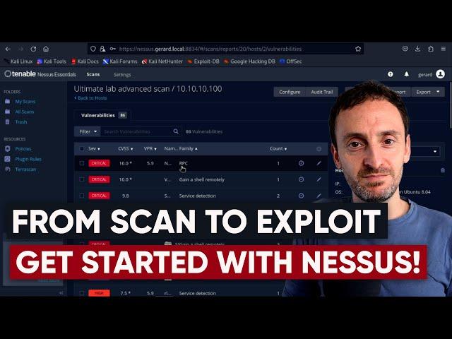 Nessus Vulnerability Scanner Tutorial (hacking Metasploitable2)