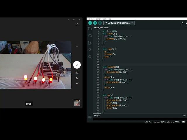 Paul McWhorter, Arduino Uno R4, Lesson 4, https://youtu.be/JUptf53Ni0A?si=Lnwm0_xSF12zSU6k