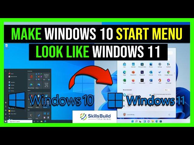  Make Windows 10 Start Menu Look Like Windows 11 with Start11 + Rainmeter