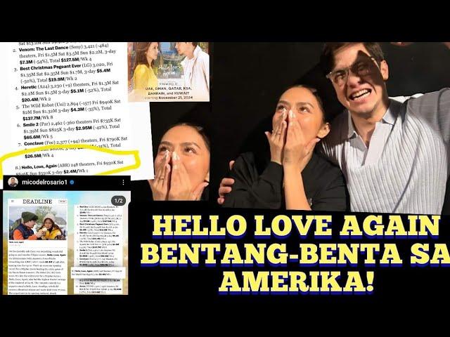 HELLO LOVE AGAIN NG KATHDEN GUMAWA NG KASAYSAYAN SA AMERIKA!