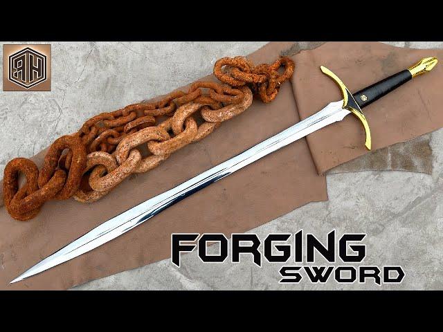 Forging a SWORD out of Rusted Iron CHAIN