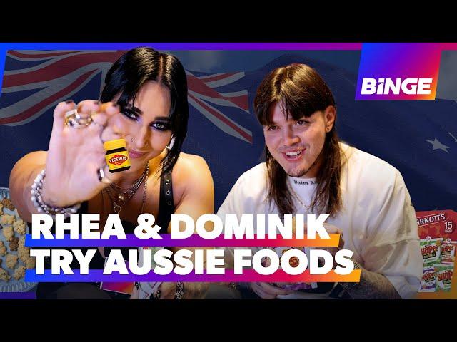 Rhea Ripley & Dominik Mysterio try Aussie foods | WWE Superstars | Wrestling on BINGE