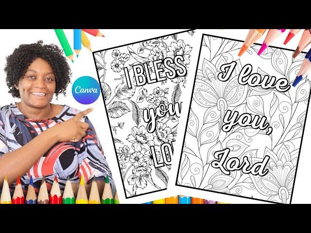 How to Create Coloring Book in Canva and Sell to Amazon KDP