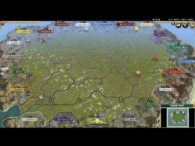 Civ 5 AI Only Timelapse: March of Empires