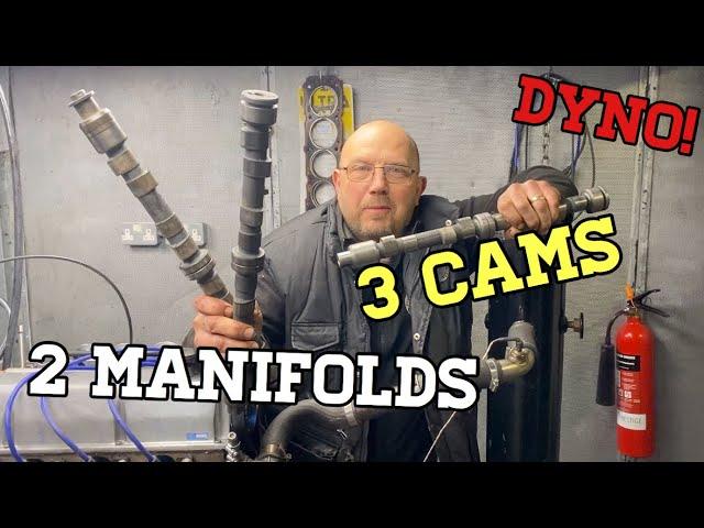 Pinto Small vs Big Bore Exhaust Manifolds tested on 3 different Camshafts