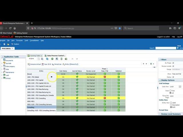 Hyperion Financial Management (HFM)  Consolidation Methods
