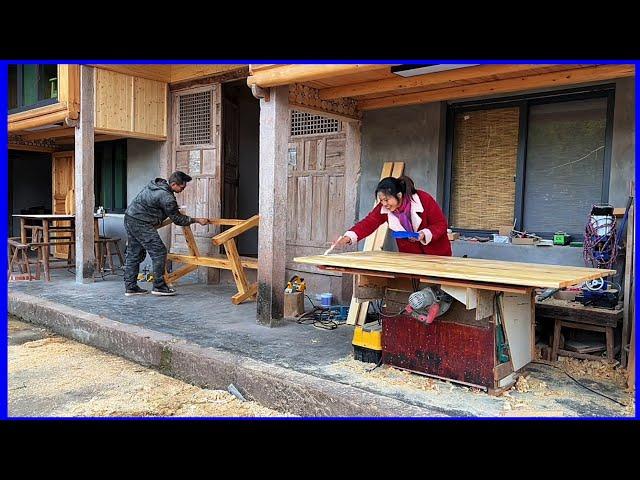 Young couple renovating old moldy wooden house in countryside | part 1