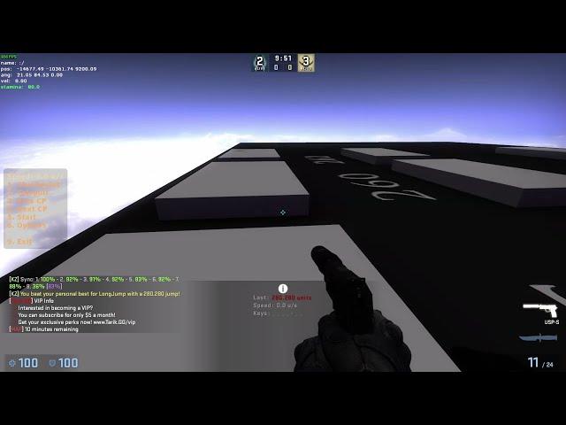 CSGO KZ 280 Long Jump