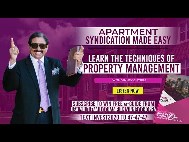 Learn The Techniques of Property Management | Mr. Vinney(Smile) Chopra