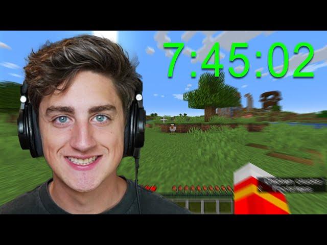 i am going to SPEEDRUN minecraft