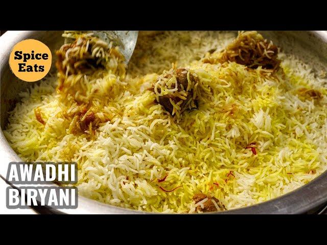 LUCKNOWI BIRYANI | AWADHI MUTTON BIRYANI RECIPE | LUCKNOWI MUTTON DUM BIRYANI