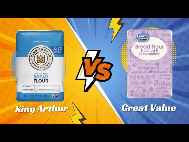 Battle of the Bread Flour | King Arthur Vs. Great Value | Testing bread flour for sourdough baking