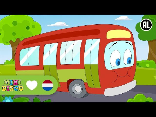 DE WIELEN VAN DE BUS | Kinderliedjes | Liedjes voor Peuters en Kleuters | Minidisco