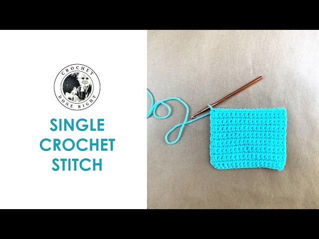 HOW TO CROCHET | Single Crochet (SC) stitch | Tutorial for BEGINNERS