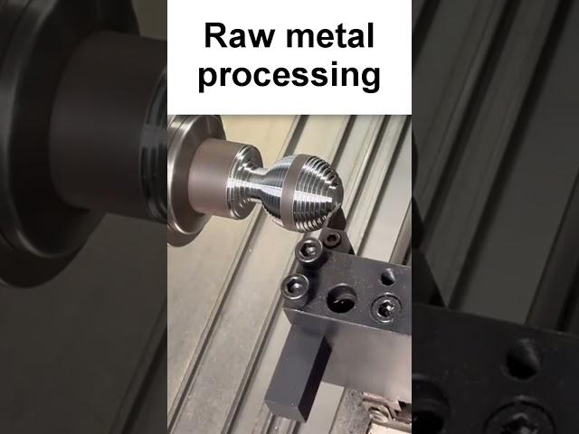 Machining raw metal processing  #machine #cnc #lathe