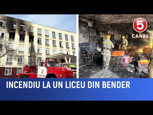 Incendiu la un liceu din Bender