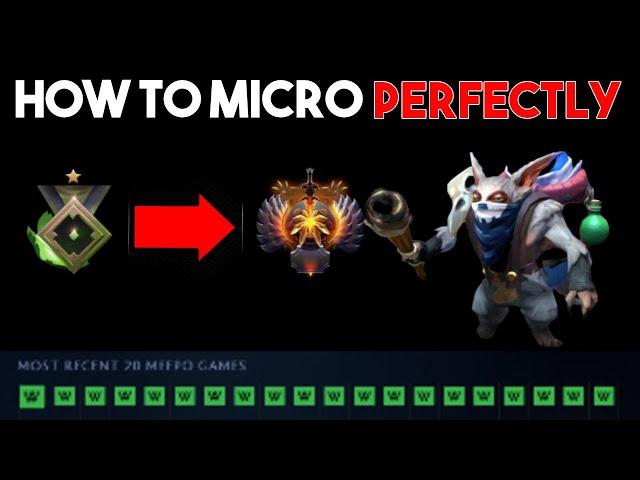 HOW TO MICRO MEEPO PERFECTLY - Dota 7.33c