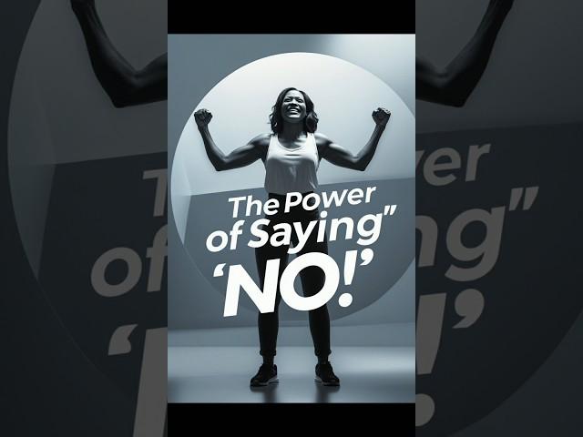 the power of saying no #motivation #successjourney