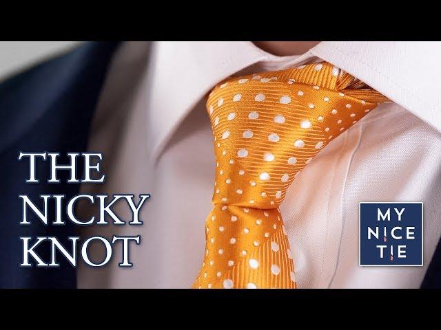 How to Tie a Tie: The Nicky Knot (slow, mirrored) - Great If You're Tall